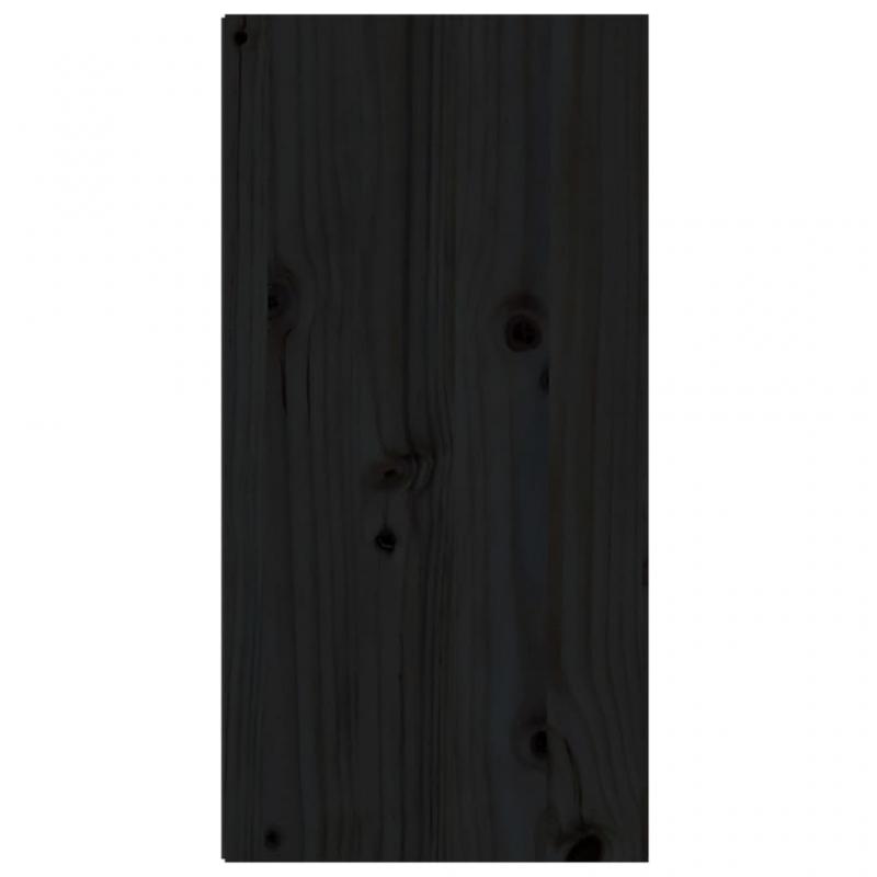 Vggskp 30x30x60 cm svart massiv furu , hemmetshjarta.se