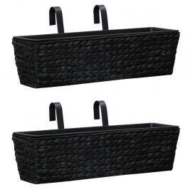 Balkonglåda 2-pack vattenhyacint svart , hemmetshjarta.se