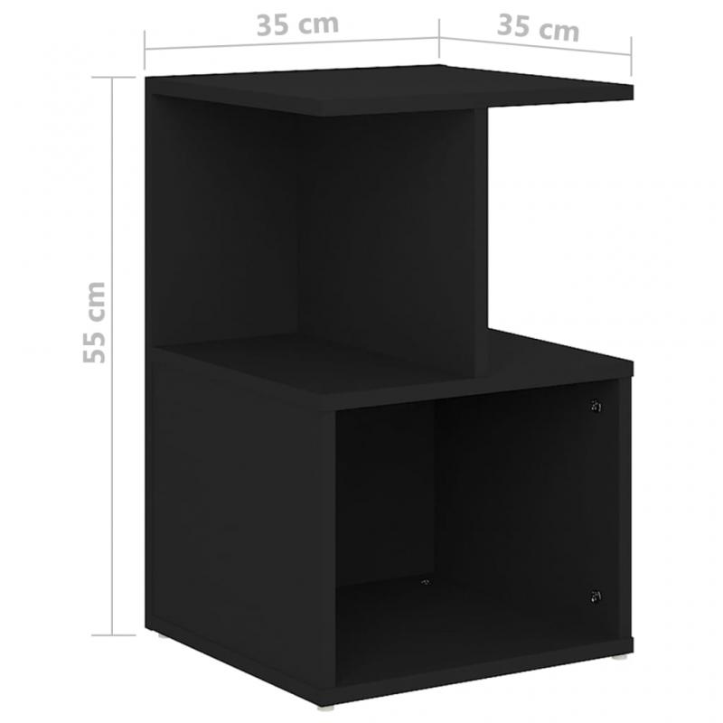 Sngbord 35x35x55 cm svart , hemmetshjarta.se