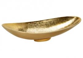 Dekorativ Skål Metall Guld (B/H/D) 30x6x13cm , hemmetshjarta.se
