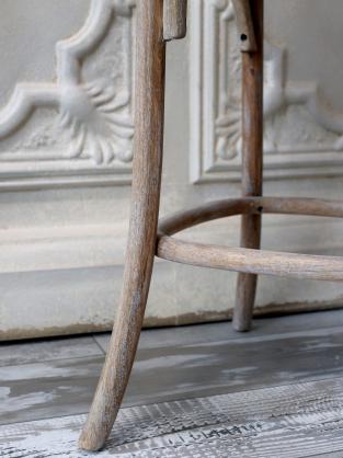 Fransk barstol med fltad sits & rygg H103 / L43,5 / B51,5 cm , hemmetshjarta.se