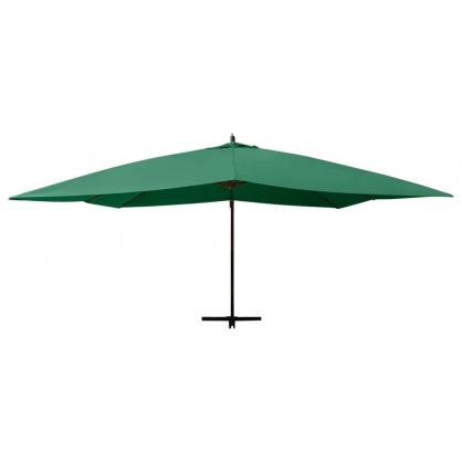Frihngande parasoll med trstng 400x300 cm grn , hemmetshjarta.se