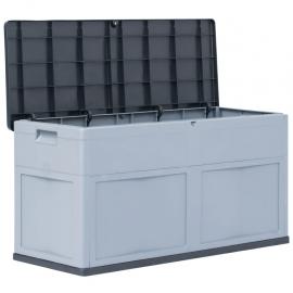 Dynbox 320 liter grå svart , hemmetshjarta.se