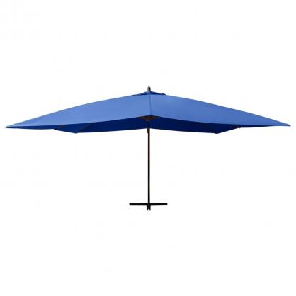 Frihngande parasoll med trstng 400x300 cm azurbl , hemmetshjarta.se