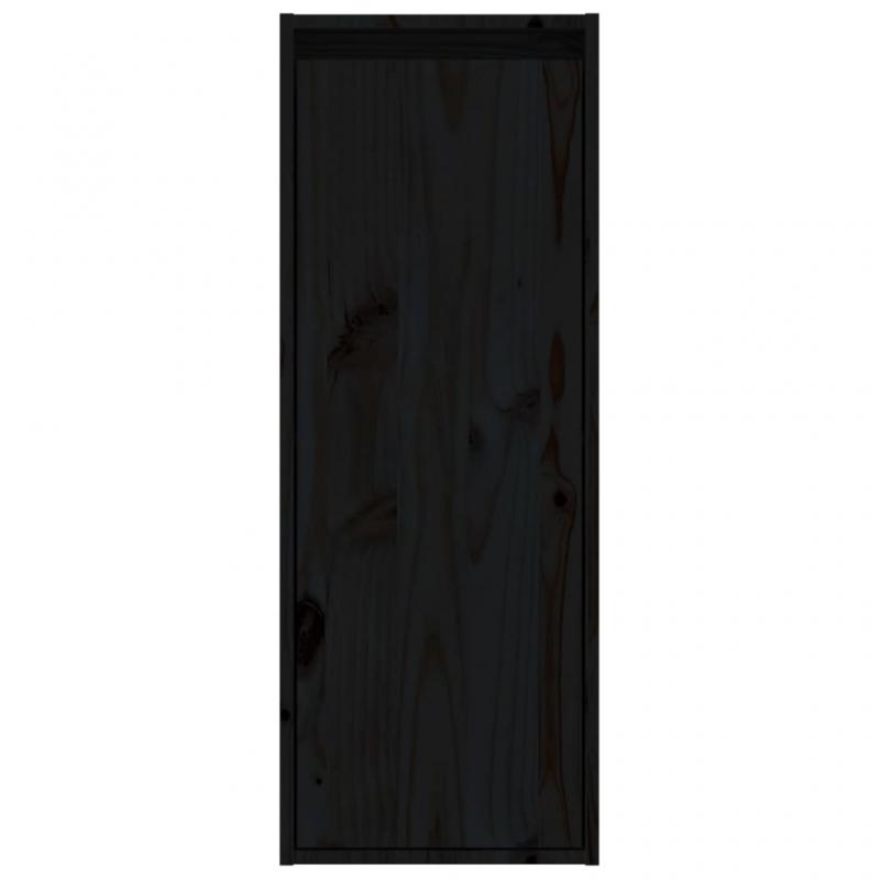 Vggskp 30x30x80 cm svart massiv furu , hemmetshjarta.se