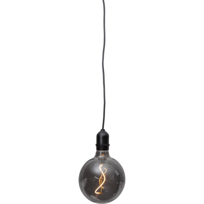 Hngande Dekoration LED Lampa Bowl - Rkfrgat glas , hemmetshjarta.se