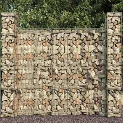 Gabionmur med lock galvaniserat stl 600x50x200 cm , hemmetshjarta.se