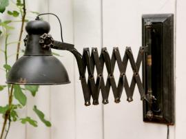 Lampa för vägg Industry L45-105 cm antik svart , hemmetshjarta.se