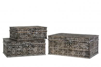 A Lot Decoration - Box/Metal G.Brun 28x22x13cm 3-pack , hemmetshjarta.se