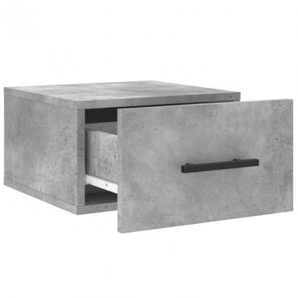 Vggmonterad sngbord betonggr 35x35x20 cm , hemmetshjarta.se