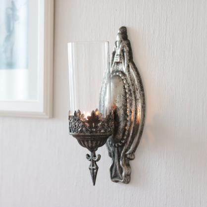 Ljushållare till vägg - antiksilver , hemmetshjarta.se