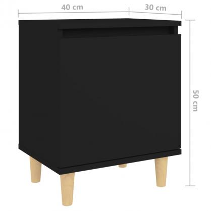 Sngbord 40x30x50 cm svart , hemmetshjarta.se
