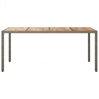 Matbord fr trdgrd 190x90x75 cm konstrotting och akaciatr gr , hemmetshjarta.se