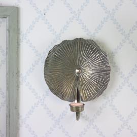 Ljushållare/Vägg värmeljus 28 cm - antik mässing , hemmetshjarta.se