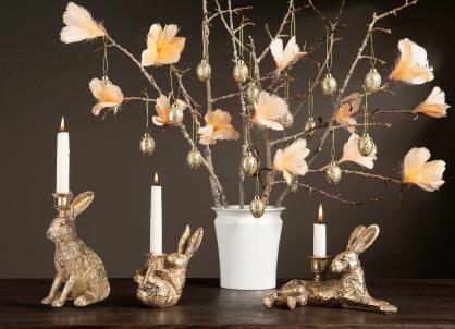 A Lot Decoration - Ljusstake Hare Sittande Poly , hemmetshjarta.se