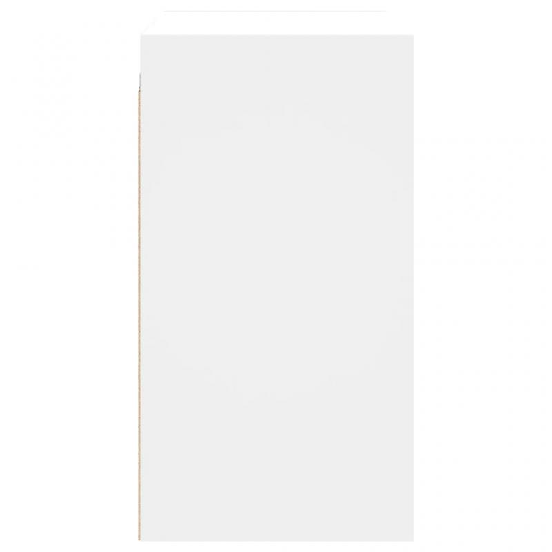 Vggskp vit 68x37x68,5 cm med glasdrrar , hemmetshjarta.se