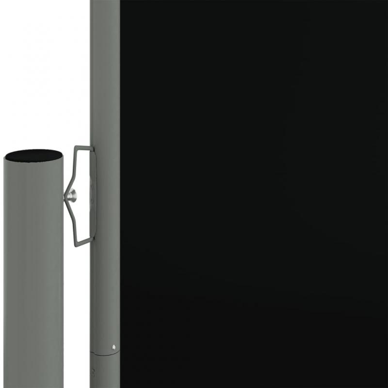 Infllbar sidomarkis fr uteplats svart 117x1200 cm dubbel , hemmetshjarta.se