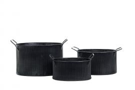 Kruka Stripe 3-pack - svart , hemmetshjarta.se