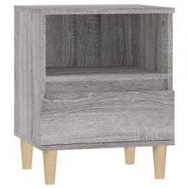 Sängbord 40x35x50 cm grå sonoma , hemmetshjarta.se
