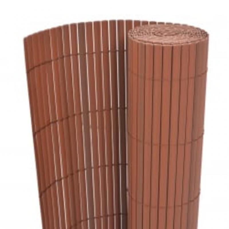 Trdgrd Balkong Insynsskydd PVC brun 110x300 cm , hemmetshjarta.se