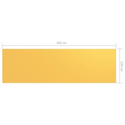 Balkongskrm gul 120x400 cm oxfordtyg , hemmetshjarta.se