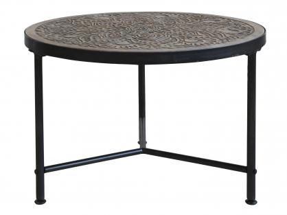 Soffbord med utskärningar H41.5 / Ø60 cm natur , hemmetshjarta.se