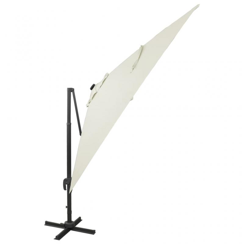 Frihngande parasoll med stng och LED sand 300 cm , hemmetshjarta.se