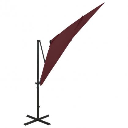 Frihngande parasoll med stng och LED vinrd 250 cm , hemmetshjarta.se
