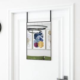 Dörrspegel svart 40x60 cm glas och aluminium , hemmetshjarta.se