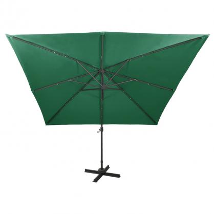 Frihngande parasoll med stng och LED grn 300 cm , hemmetshjarta.se