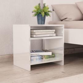 Sängbord 40x30x40 cm vit högglans 2 st , hemmetshjarta.se