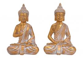Dekoration Buddha guld 2-pack (B/H/D) 23x38x16cm , hemmetshjarta.se