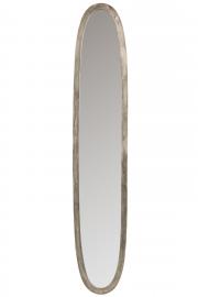 Väggspegel Oval Aluminium/Glas Antik Grå 179,5x33,5x2,5 , hemmetshjarta.se