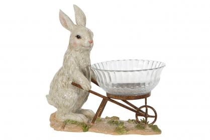 A Lot Decoration - Dekoration Hare med glasskl 30 cm , hemmetshjarta.se