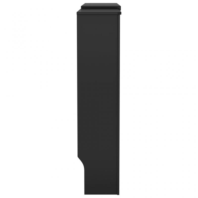 Elementskydd MDF vertikala ribbor svart 205 cm , hemmetshjarta.se