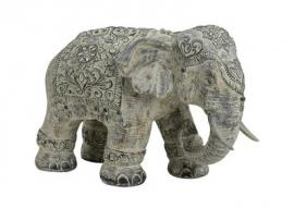 Dekoration Elefant beige polyresin (B/H/D) 38x27x18 cm , hemmetshjarta.se