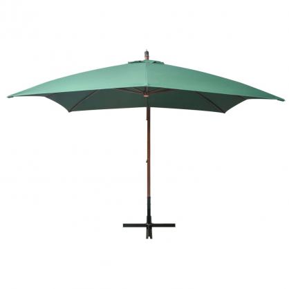 Frihngande parasoll med trstng 300x300 cm grn , hemmetshjarta.se
