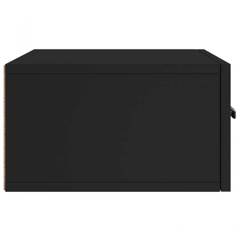 Vggmonterad sngbord svart 35x35x20 cm , hemmetshjarta.se