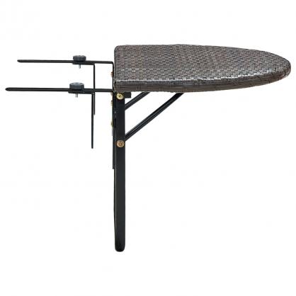 Balkongbord brun 60x60x40 cm konstrotting , hemmetshjarta.se