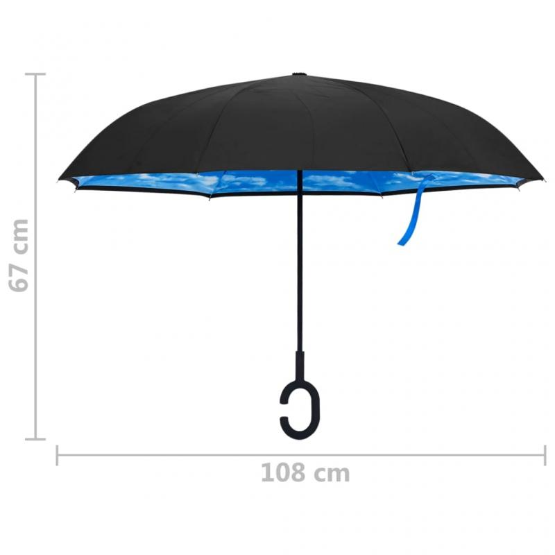 Paraply C-handtag svart 108 cm , hemmetshjarta.se