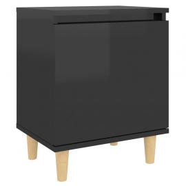 Sängbord 40x30x50 cm svart högglans , hemmetshjarta.se