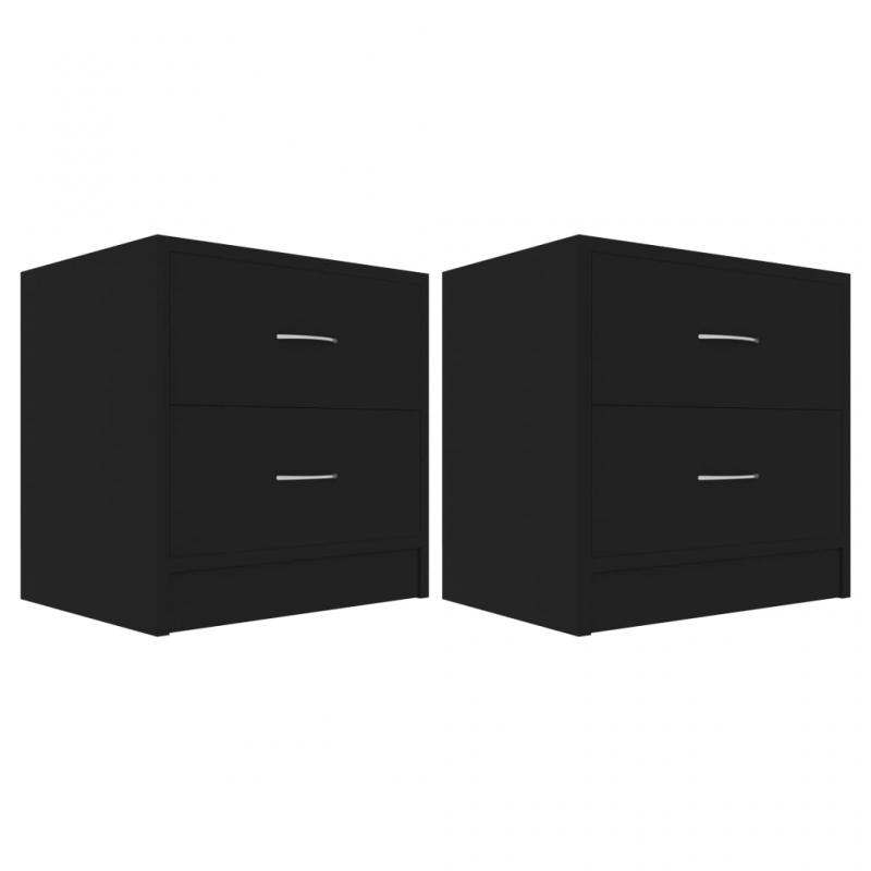 Sngbord 40x30x40 cm svart 2 st , hemmetshjarta.se