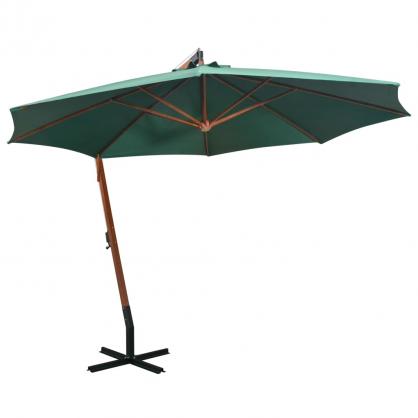 Frihngande parasoll med trstng 350 cm grn , hemmetshjarta.se