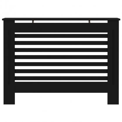 Elementskydd MDF horisontala ribbor svart 112x19x81,5 cm , hemmetshjarta.se