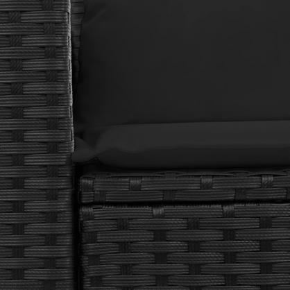 Trdgrdssoffa 2-sits med dynor konstrotting svart svart , hemmetshjarta.se