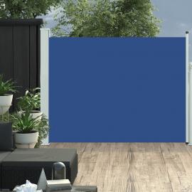 Infällbar sidomarkis för uteplats blå 140x500 cm , hemmetshjarta.se