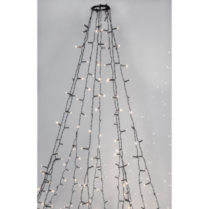 Julgransslinga Utomhus EL Crispy Ice White Vit 360 ljus 196cm , hemmetshjarta.se