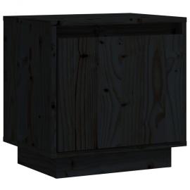 Sängbord 40x30x40 cm massiv furu svart , hemmetshjarta.se