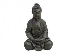 Dekoration Buddha XL brun sittande polyresin (B/H/D) 32x52x25 cm , hemmetshjarta.se