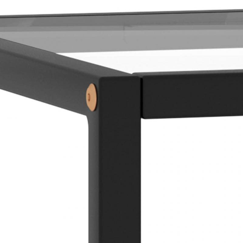 Soffbord hrdat glas svart 40x40x50 cm , hemmetshjarta.se